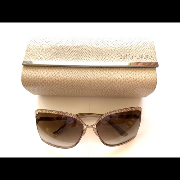 Jimmy Choo Snakeskin Square Sunglasses main image 6